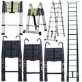 2,6-6m Alu Teleskopleiter Stehleiter Ladder Anlegeleiter Mehrzweckleiter Leiter