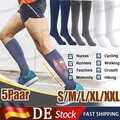 5 Paar Kompressionsstrümpfe Damen Herren Stützstrümpfe Kompressionssocken Sports
