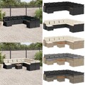 Poly Rattan Lounge Sitzgruppe Essgruppe Garten Möbel Garnitur Eck Sofa Tisch Set