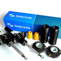 2x SACHS Stossdämpfer + Service-Kit + Domlager Vorne für LEON 1P1 VW TOURAN 1T1