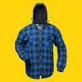 Thermohemd Thermojacke Holzfällerhemd Holzfällerjacke mit Kapuze (Gr.M-3XL)