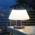 Solar Tischleuchte LED Tischlampe Akku Garten Lampe Dimmbar Balkon Außen Indoor