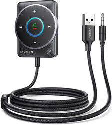 UGREEN Aux Bluetooth 5.4 Adapter Auto 3.5mm Klinke Schwarz 