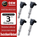 4X Zündspule für Audi A3 1.4 Seat Ibiza Skoda Fabia VW Golf 5 6 Polo Touran OEM