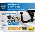 ANHÄNGERKUPPLUNG vert. abnehmbar für VW Tiguan II ab 16 +7pol E-Satz ECS