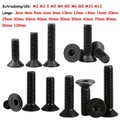 12.9 Schwarz Senkkopfschrauben DIN 7991 Innensechskant M2 M3 M4 M5 M6 M8 M10 M12