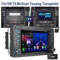 Für VW Touareg T5 2+32G DAB+ KAM Android 14 Apple CarPlay Autoradio SWC RDS BT