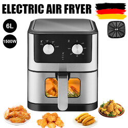 6L XXL Airfryer Fritteusen Friteuse Heißluftfritteuse Heißluftofen Pommes Cuisin