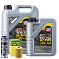 Motoröl 5W40 LIQUI MOLY Top Tec 4100 6L +MANN Ölfilter +Spülung