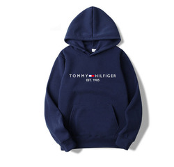 Tommy Jeans Herren Hoodie Logo Kapuzenpullover Sweatshirt  Pullover Grau NEU