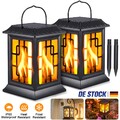 Solarlampe Hängeleuchte Außenlampe LED Gartendeko Laterne Terrassenlampe 2 Modi