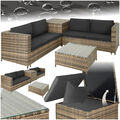 Polyrattan Gartenmöbel Sitzgruppe Rattan Gartenset Lounge Sofa Tisch Box Set