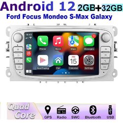 Für Ford Focus MK2 Mondeo C S Max DAB+ Android 13 Autoradio Carplay GPS Navi RDS