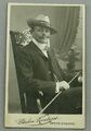 Vintage Cabinet Foto Herr Mode Mann Anzug Stock Hut CDV Photo Saalfeld (51)