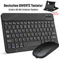 Für Samsung Galaxy Tab S9 S10 FE S8 S7 A9 Plus A8 QWERTZ Bluetooth Tastatur Maus