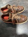 Org Nike Dunk Low Retro "Light British Tan" Braun/Rot, Größe: 45