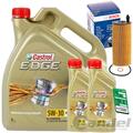 BOSCH ÖLFILTER+CASTROL 5W30 passend für BMW 1er 3er E90 F30 F31 5er X1 X3 X4 X5