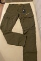 PME Legend Herren Cargohose NORDROP - Tapered Fit - Blau Beige Oliv Grün W33/L32