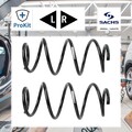 2x ORIGINAL® Sachs 994 620 Fahrwerksfeder Hinten passend für Dacia Lodgy