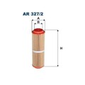 1x Luftfilter FILTRON AR 327/2 passend für MERCEDES-BENZ