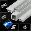 Alu Profil für LED 100cm & 200cm Profil Lichtleiste Stripes Aluminium Aluprofil
