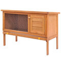 Holz Kaninchenstall 1 Ebene Hasenstall Kleintierstall Kaninchenkäfig W8W7