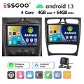4+64G Android 13 Autoradio Apple Carplay Für Mercedes Benz C-Klasse W203 GPS AHD