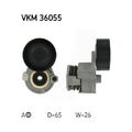 Spannrolle, Keilrippenriemen SKF VKM 36055 für NISSAN RENAULT, mitte, oben