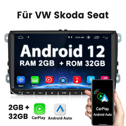 Android12 Autoradio Radio GPS Carplay WiFi DAB für VW GOLF 5 PASSAT Jetta 2G+32G