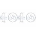 2X DELPHI BREMSTROMMELN 228mm HINTEN PASSEND FÜR FORD FOCUS | BF568