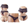 Slip-Set S Damen-Slips Panty, String, Slip im Set 3er Set Slips Slipset Schwarz