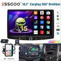 DAB+ 4+64G Android 15 Carplay Autoradio GPS NAVI BT 1DIN 360° Drehbar Bildschirm