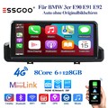 Android14 8Core Carplay 128G Autoradio Für BMW 3er E90 E91 E92 DSP GPS Navi WIFI