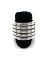 925/- Silber Ring, mit weißen simulierten Diamanten Gr. 59, guter Zustand