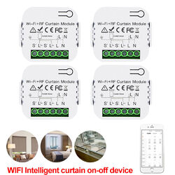 10X WiFi Tuya RF Smart Jalousie Vorhang Schalter Modul Alexa Voice APP Steuerung