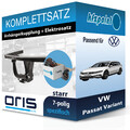 Für VW Passat Variant 14- ORIS Anhängerkupplung starr + 7polig E-Satz AHK