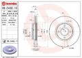 2x BREMBO Bremsscheibe Vorderachse für FORD