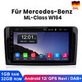 9" Autoradio GPS Navi USB RDS WiFi DAB+ Für Mercedes-Benz W164 2005-2012 1+32GB