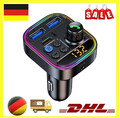 Dual USB Bluetooth5.3 Ladegerät KFZ Adapter FM Transmitter Auto Radio MP3 Player