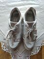 ++TAMARIS SNEAKER SCHUHE++ GEBRAUCHT! GR.: 38! ORIGINAL! WEISS! LEDER!