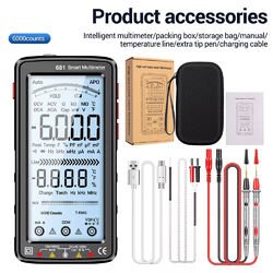 681 Smart Digital Multimeter AC/DC 6000 Counts Capacitance Meter Diode Tester DE