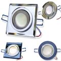 10x LED Einbaustrahler Set schwenkbar 1-9W GU10 230V Glas Einbau-Spot Strahler