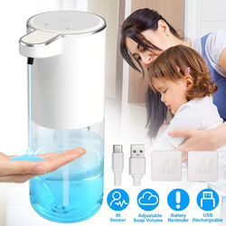 380ml Automatischer Seifenspender Infrarot Sensor Wiederaufladbar Seifendosierer