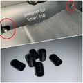 Laderaumabdeckung Kofferraumabdeckung 6x Kappe Smart ForTwo 450 schwarz
