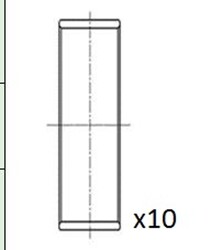 Pleuellager FAI AutoParts BB2073-STD für VW TRANSPORTER T5 Bus 7HB 7HJ 7EB 7EJ