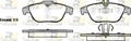 ROADHOUSE Bremsbelagsatz Scheibenbremse 21305.00 für KLASSE MERCEDES W204 Model