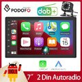 Android 7Zoll Doppel Din Autoradio mit Apple Carplay Android Auto Head Unit DAB+
