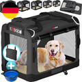 CADOCA® Hundebox Hundetransportbox Faltbar Robust M 60X42X44Cm Atmungsaktiv Tran