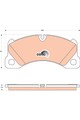 Bremsbelagsatz Scheibenbremse COTEC TRW GDB1774 für PORSCHE VW 970 CAYENNE 9PA