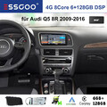 Carplay Für Audi Q5 2009-2016 Android 13 Autoradio WIFI GPS Navi BT DAB+ 6+128GB